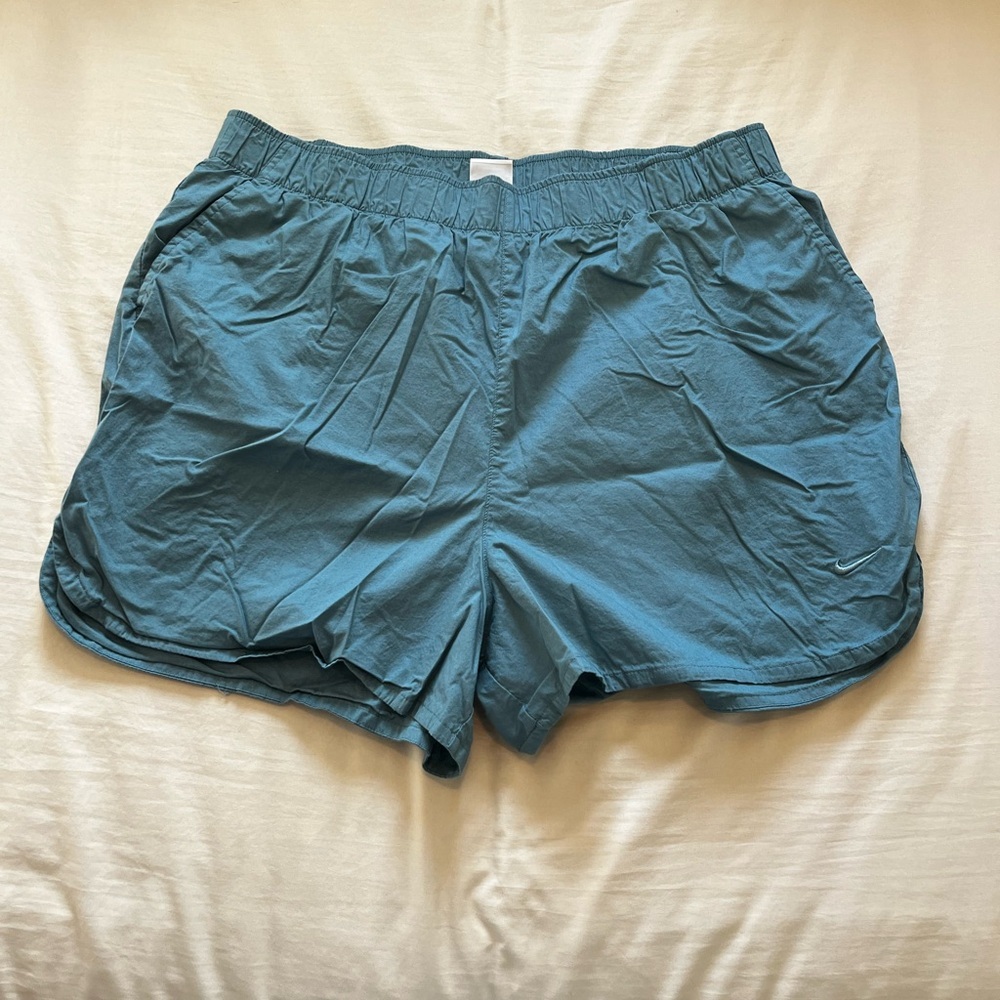 Nike Women's Blue Athletic Shorts - Picture 2 of 5